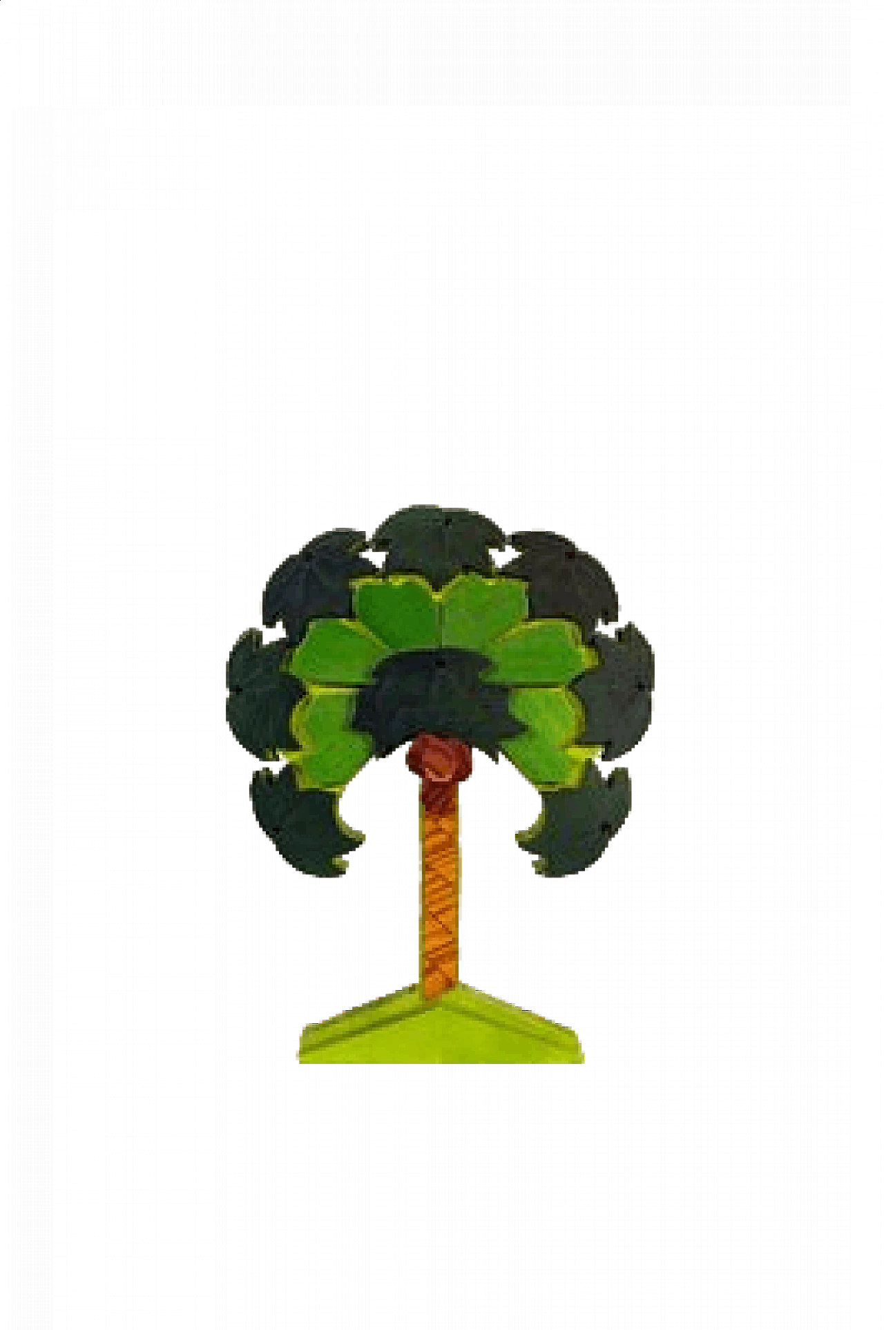 Legnomagia, scultura in legno laccato, omaggio a Depero, anni '80 8