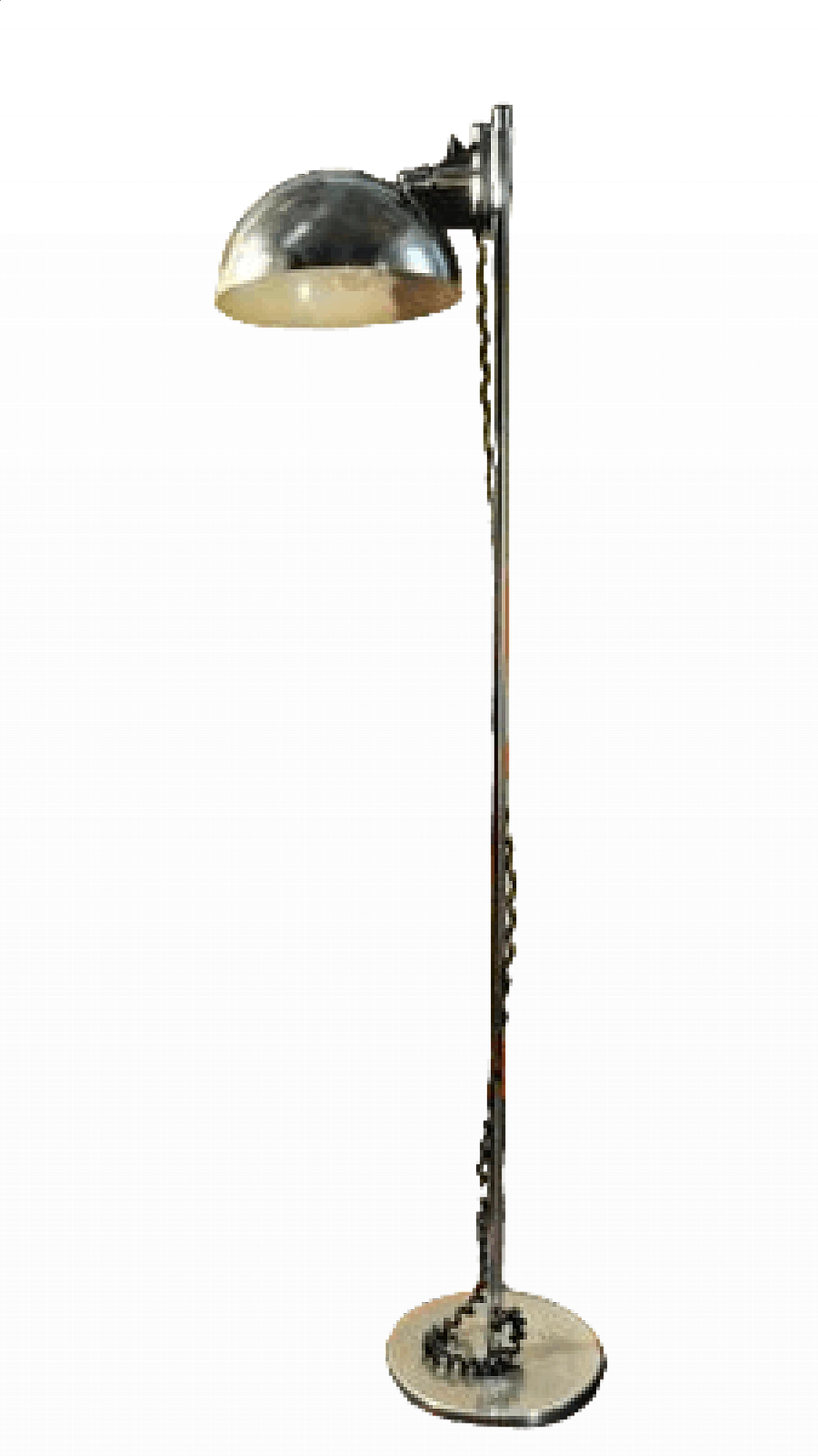 Lampada da terra cromata di Goffredo Reggiani per Reggiani, anni '70 6