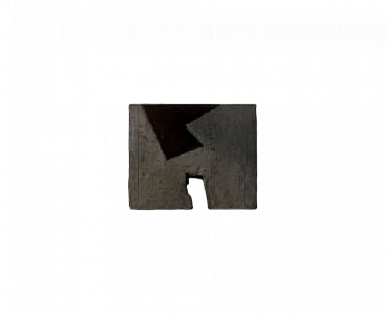 Marcello Jori, Dipinto, policromo grigio e nero su legno, 1986 6