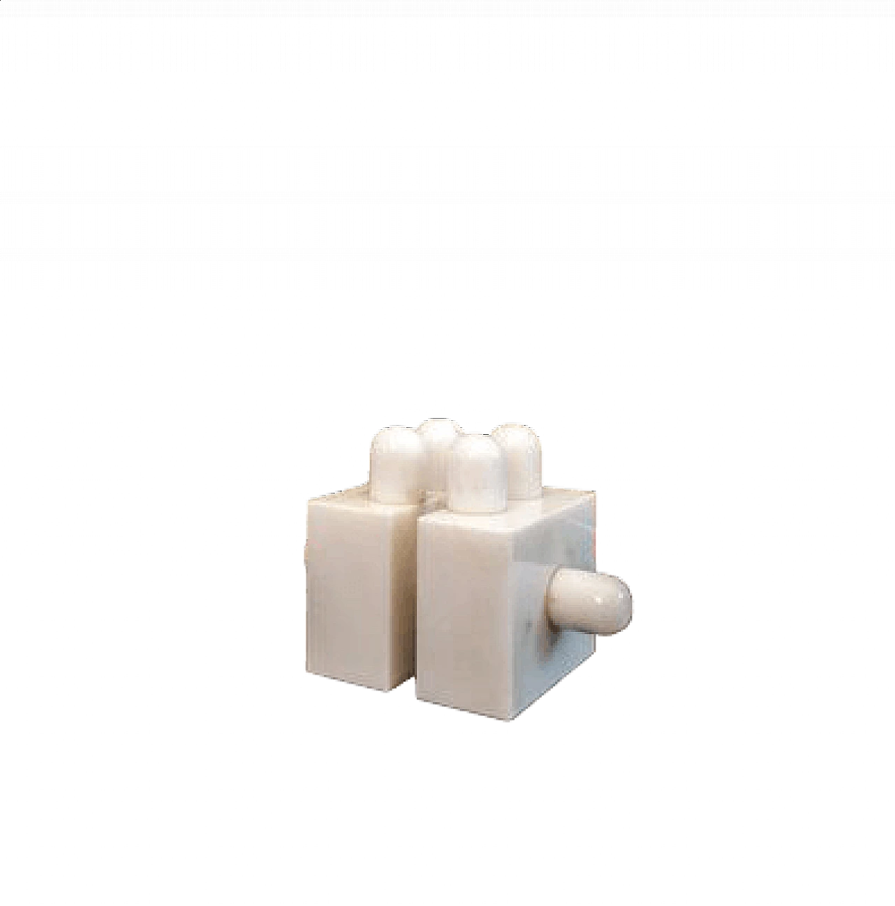 Jean Jacques Schnegg for Area Visual Art Research, Carrara Marble Modulo sculpture, 1970s 5