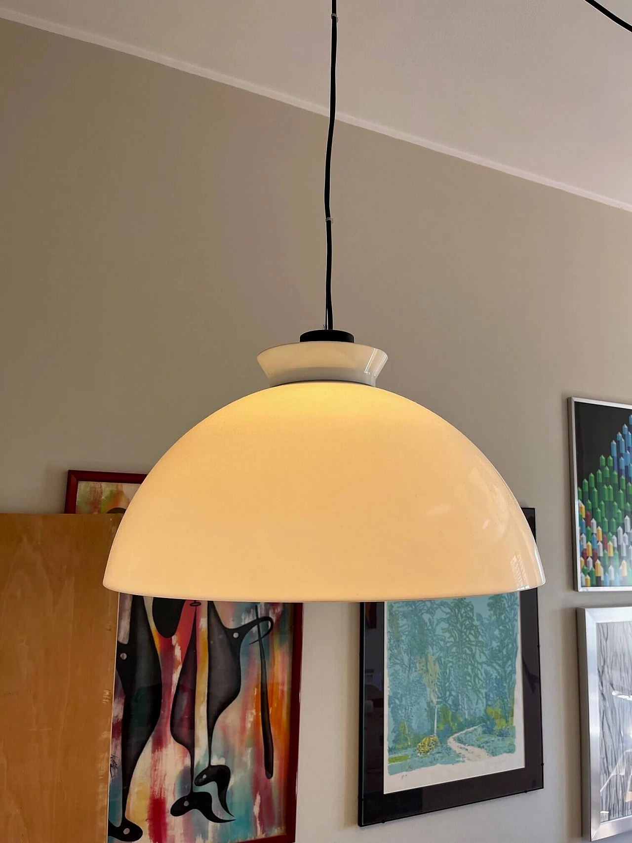 Lampada a sospensione KD6 di  Achille e Pier Giacomo Castiglioni per Kartell, anni '50 3