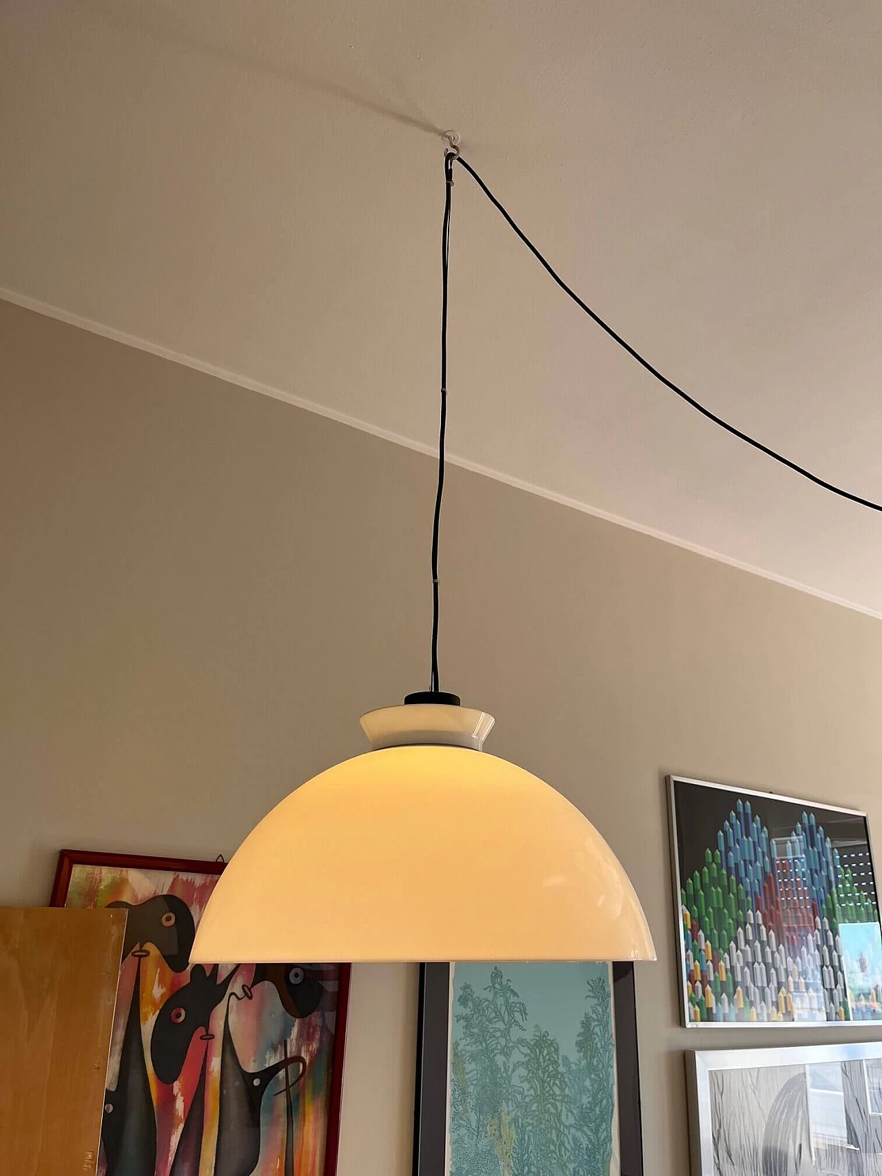 Lampada a sospensione KD6 di  Achille e Pier Giacomo Castiglioni per Kartell, anni '50 4