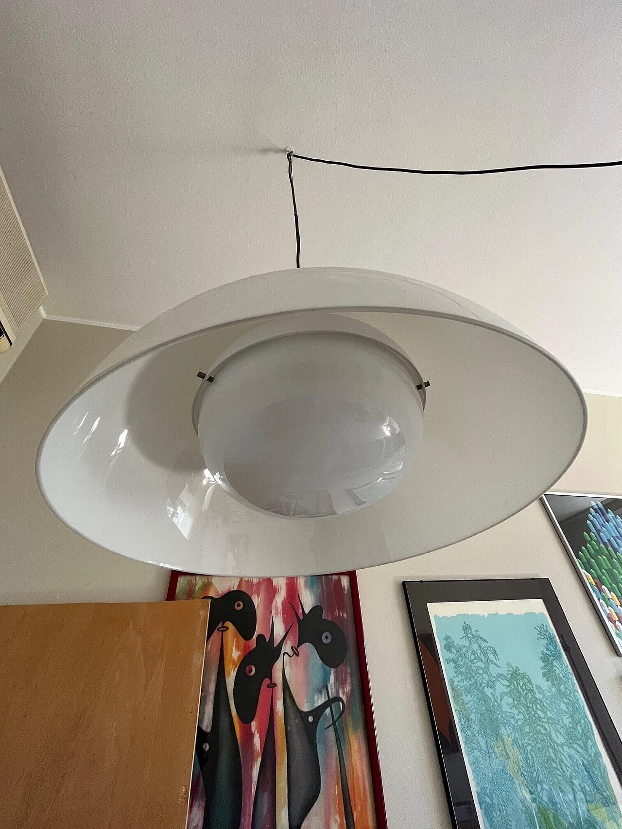 Lampada a sospensione KD6 di  Achille e Pier Giacomo Castiglioni per Kartell, anni '50 11