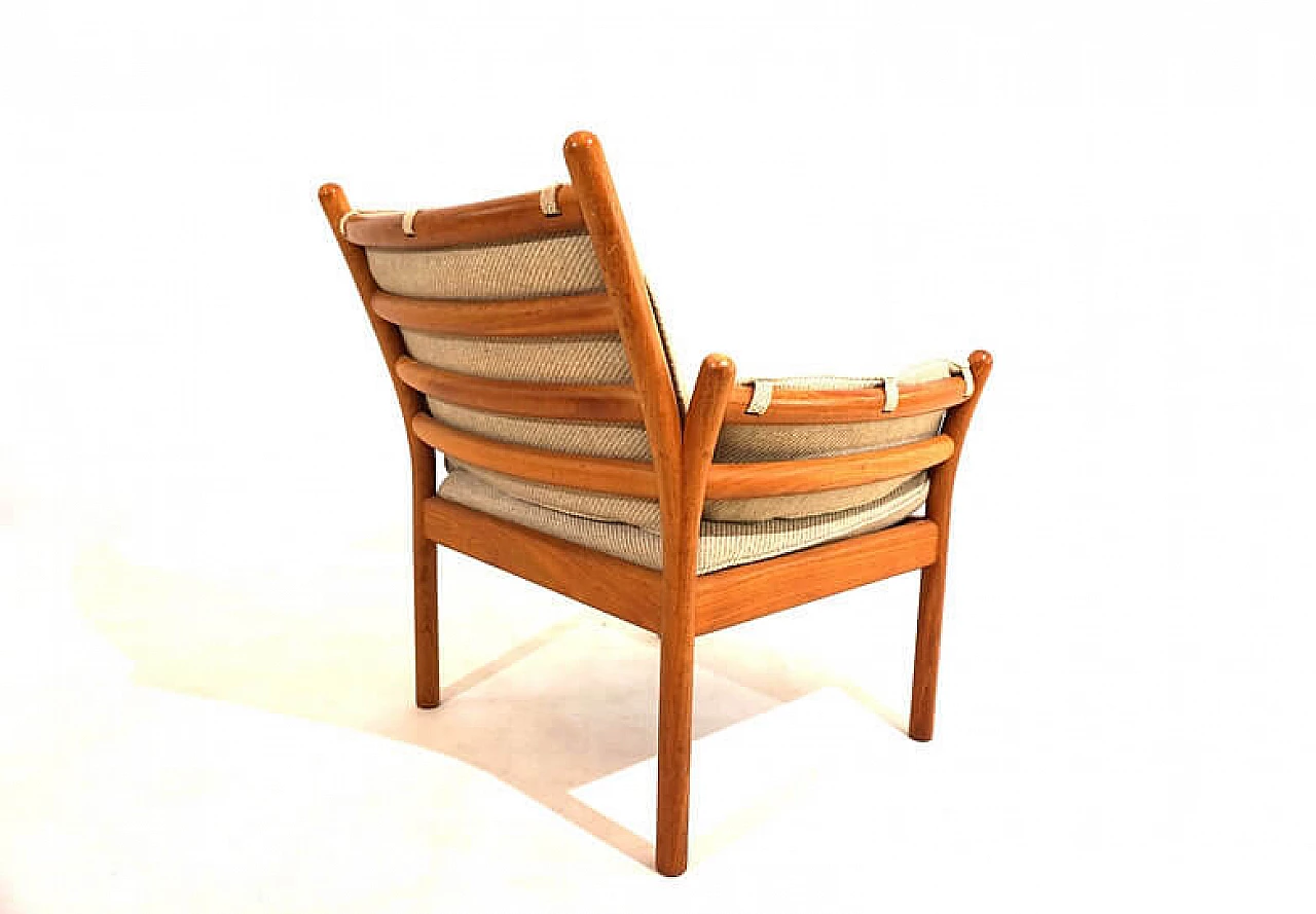 Poltrona in teak Silkeborg Genius di Illum Wikkelso, anni '60 1