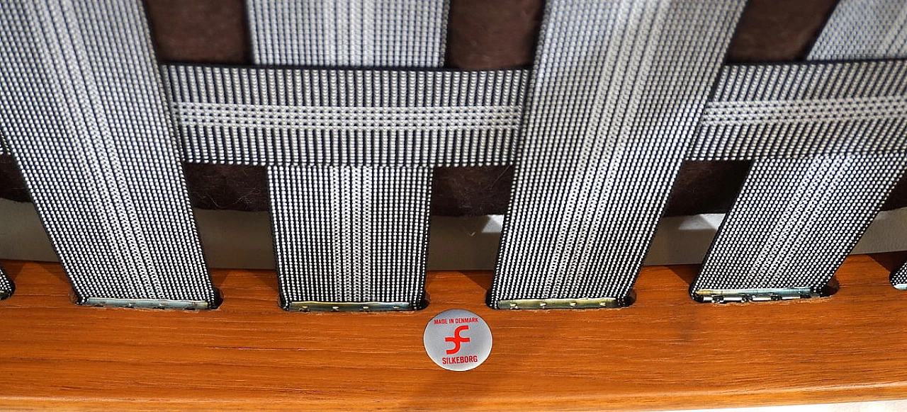 Poltrona in teak Silkeborg Genius di Illum Wikkelso, anni '60 4