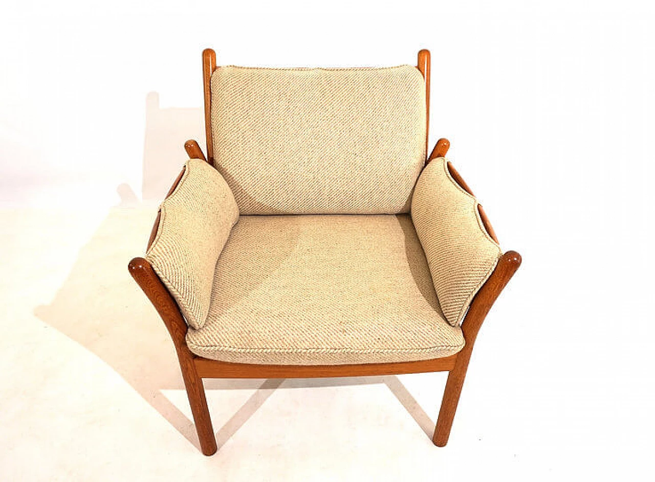 Poltrona in teak Silkeborg Genius di Illum Wikkelso, anni '60 9