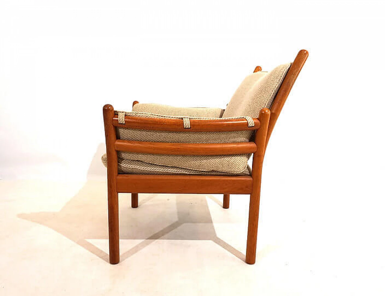 Poltrona in teak Silkeborg Genius di Illum Wikkelso, anni '60 11