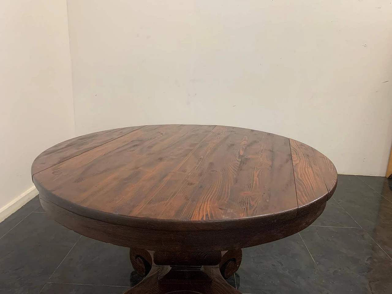 Oak table with grain in relief, 1950s 11