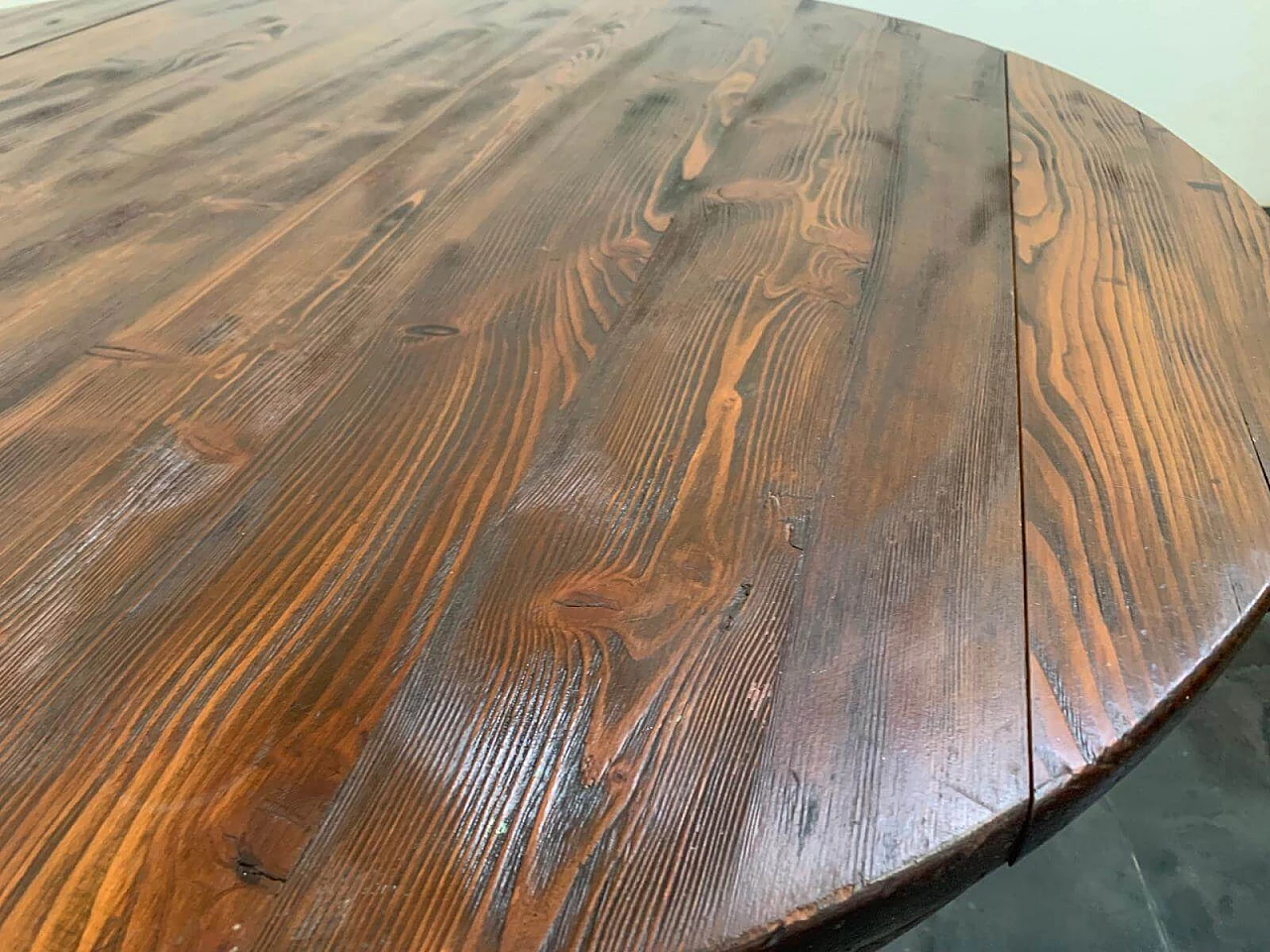 Oak table with grain in relief, 1950s 12