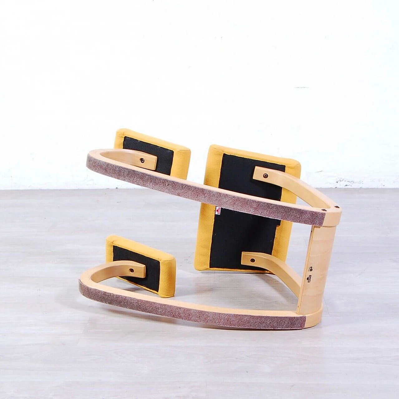 Sedia ergonomica gialla Stokke di Peter Opsvik, anni '80 12