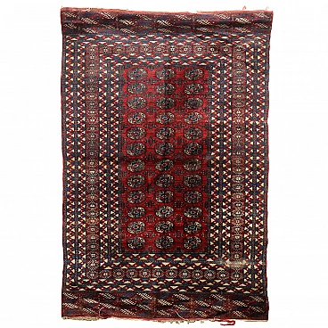 Pakistani Bukhara cotton and wool rug