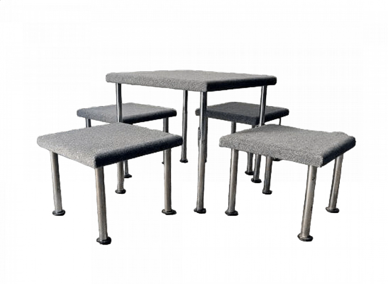 Talponia table & 4 stools by Roberto Gabetti & Aimaro Isola for ARBO, 1969 20