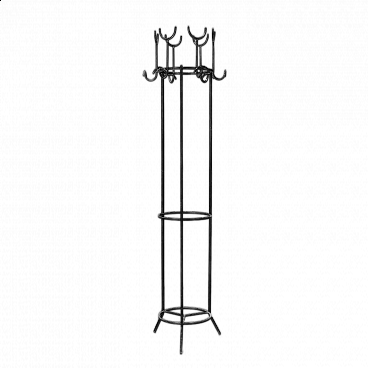 Enamelled metal column coat stand by Campo & Graffi for Home, 1950s