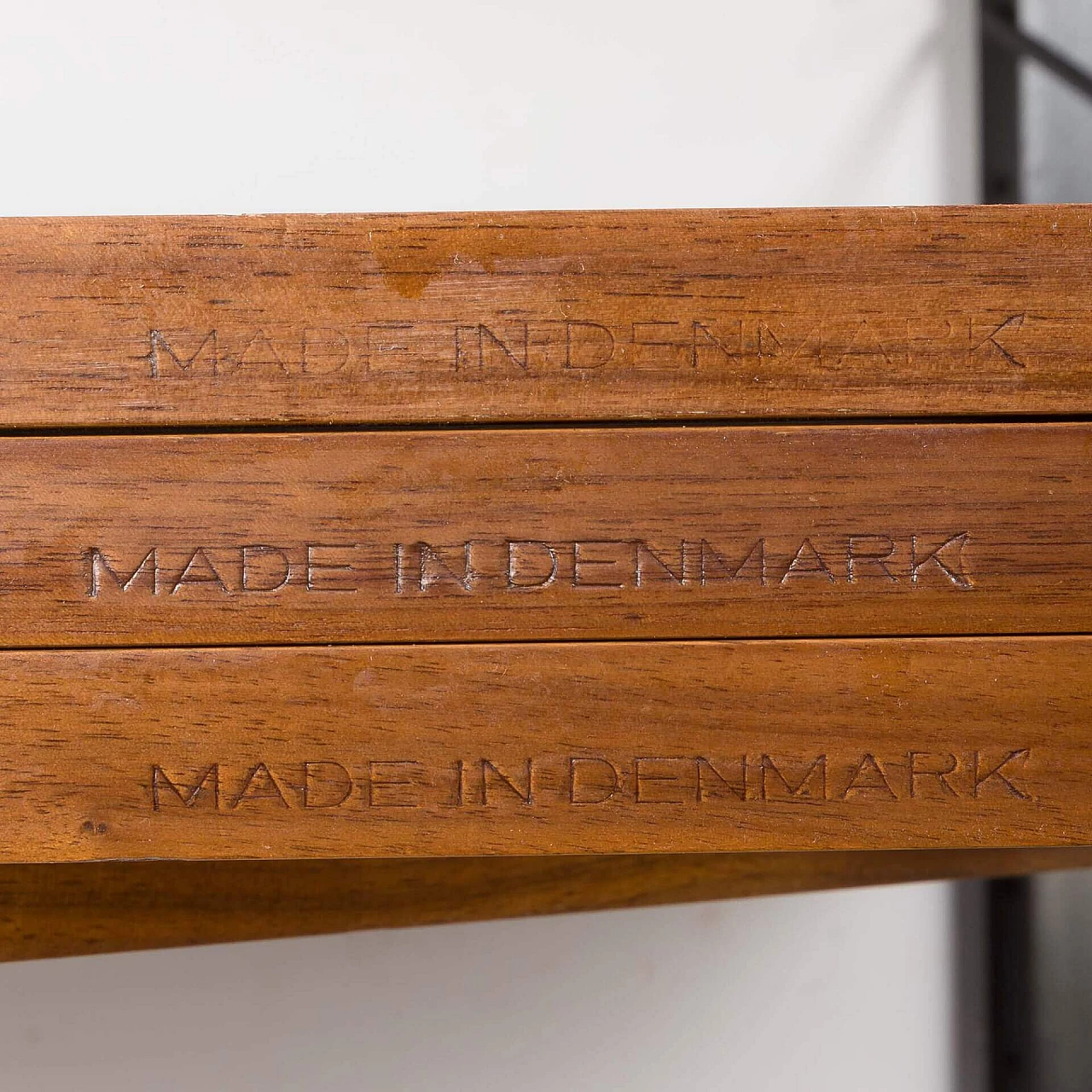 Black solid wood and walnut bookcase by Poul Cadovius, 1960s 8