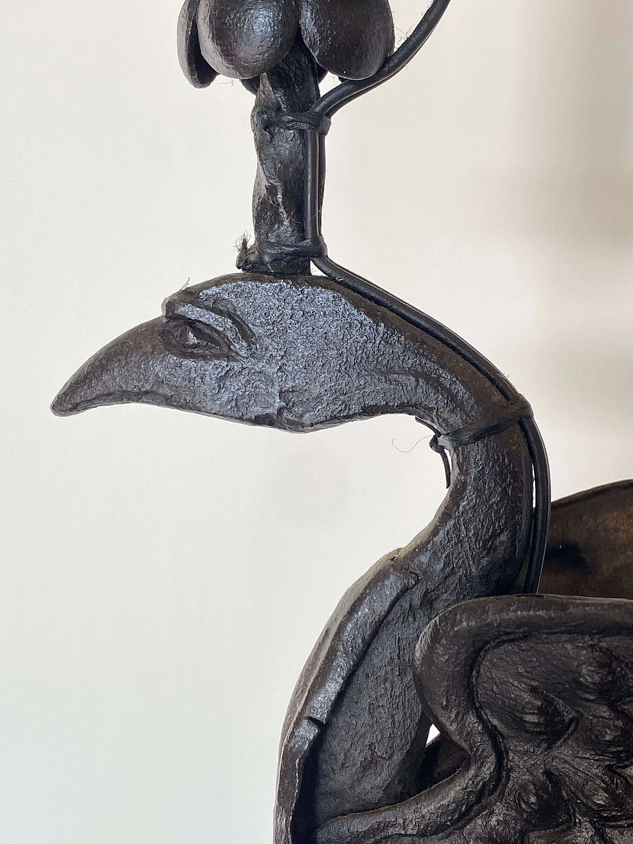 Candeliere da terra in ferro battuto, inizio '900 16