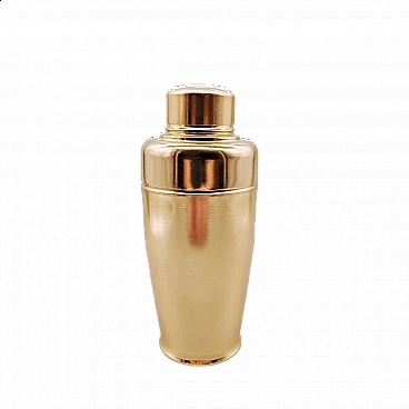Martini cocktail shaker in gold colour, 1960s