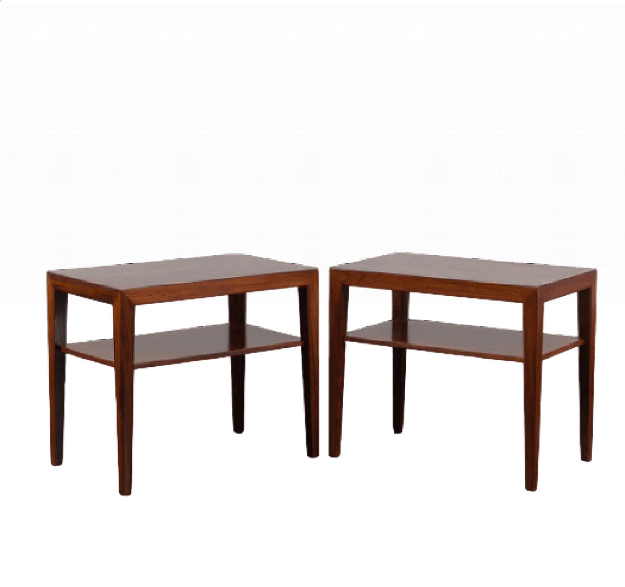 Pair of bedside tables by Severin Hansen for Haslev Møbelfabrik, 1960s 14