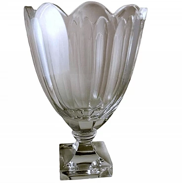 Swedish crystal tulip vase, 1980s