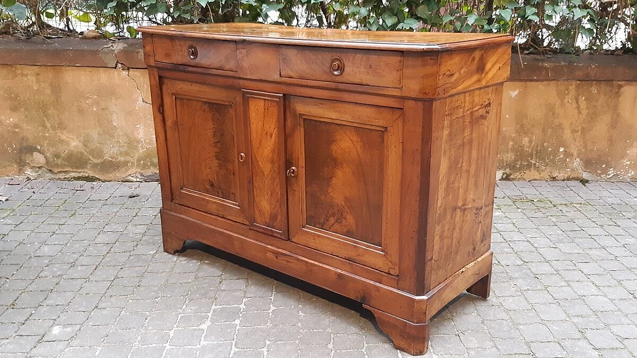 French Louis Philippe walnut feather sideboard, 19th century 9