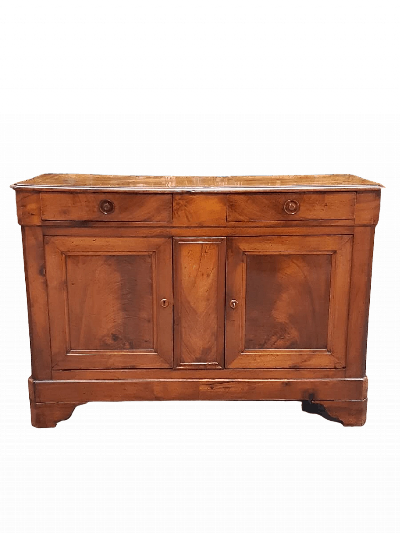 Credenza Luigi Filippo francese in piuma di noce, '800 10
