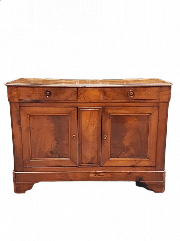 French Louis Philippe walnut feather sideboard, 19th century