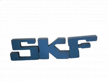 Coloured compressed wood SKF sign, 1970s
