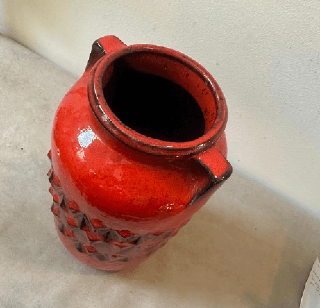 German Fat Lava ceramic vase, 1970s 9