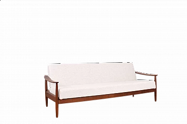 Solid cherry sofa by Carl Straub for Goldfeder, 1950s