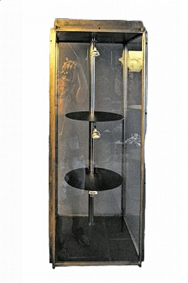 Showcase with iron structure for jewelry by Gianfranco Cavaglià, 1993