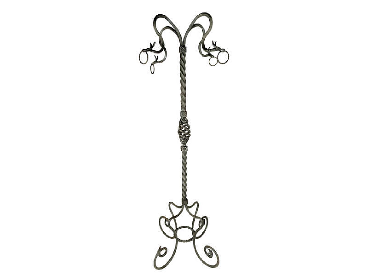 Wrought iron pedestal attributed to Alessandro Mazzucotelli, early 20th century 1