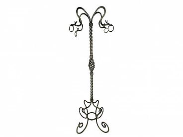 Wrought iron pedestal attributed to Alessandro Mazzucotelli, early 20th century