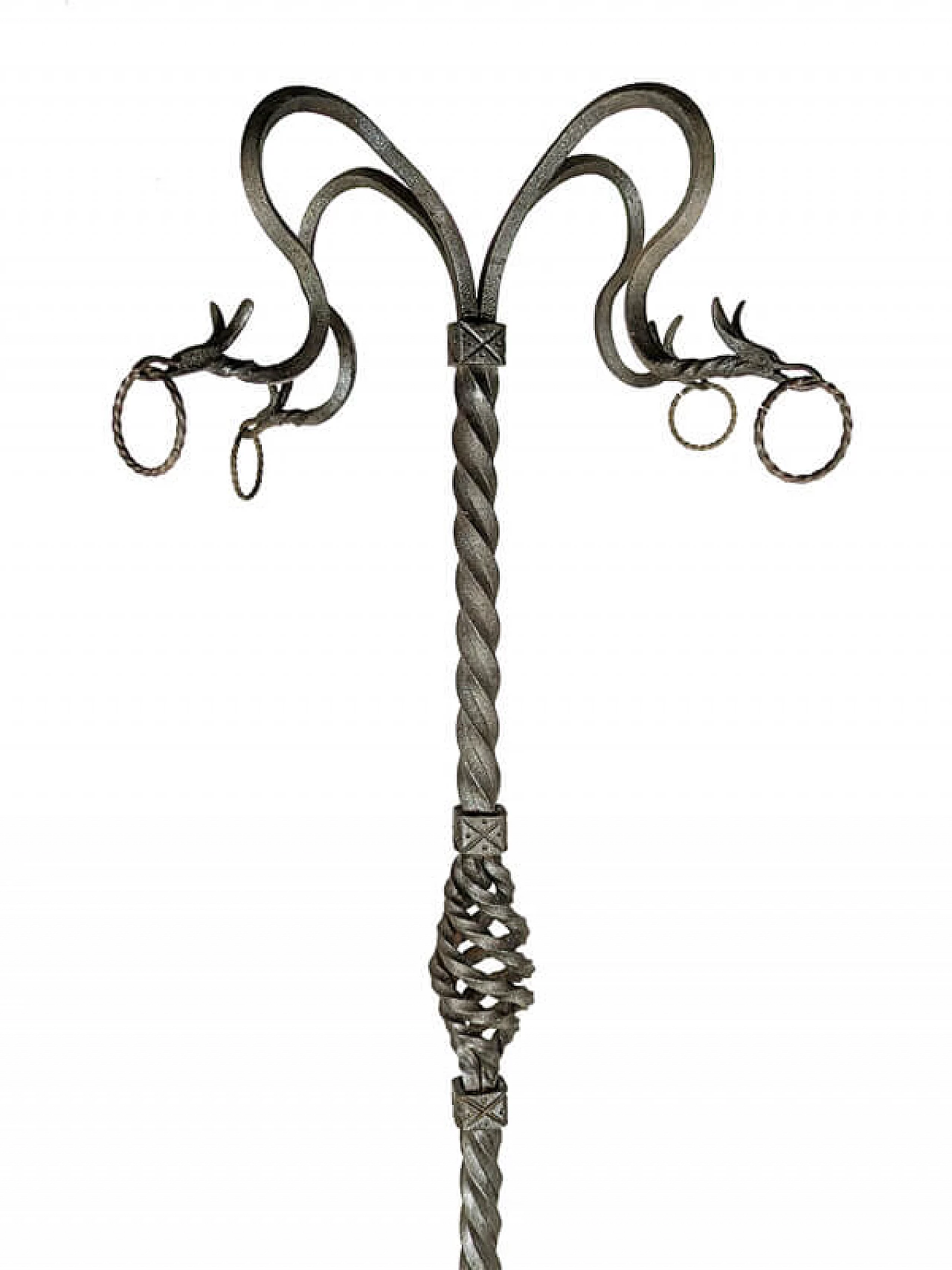 Wrought iron pedestal attributed to Alessandro Mazzucotelli, early 20th century 13