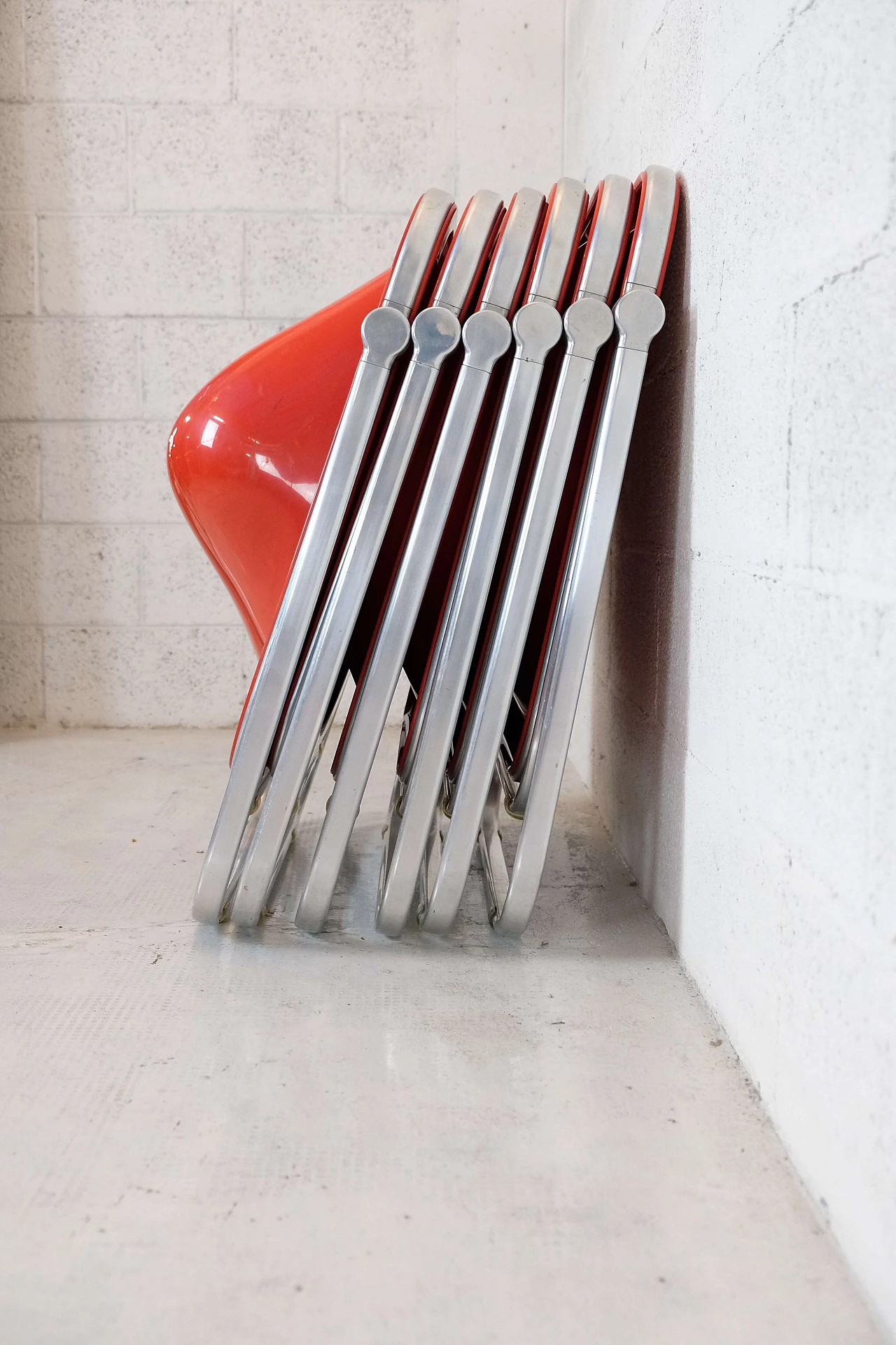 6 Plona folding armchairs by Giancarlo Piretti for Anonima Castelli, 1970s 3