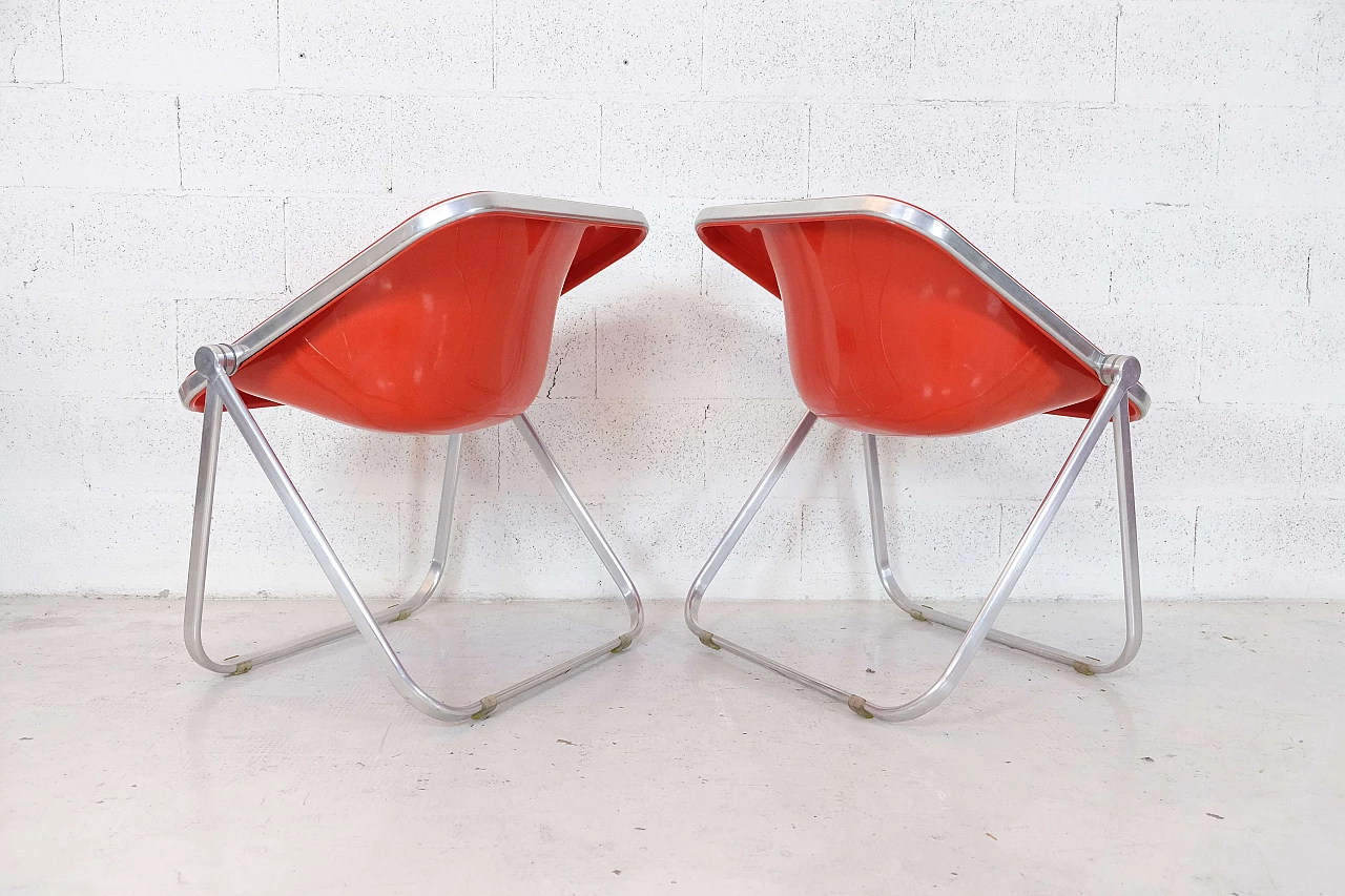6 Plona folding armchairs by Giancarlo Piretti for Anonima Castelli, 1970s 4