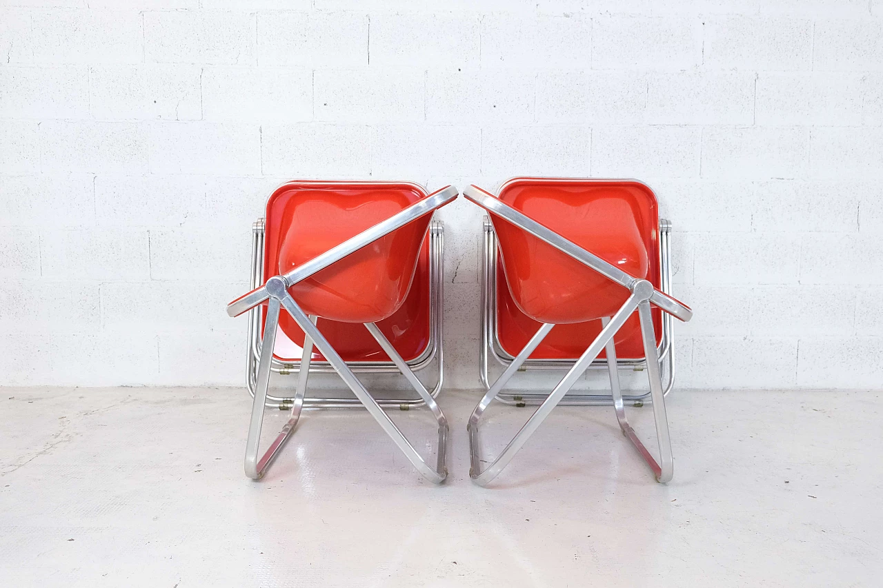 6 Plona folding armchairs by Giancarlo Piretti for Anonima Castelli, 1970s 9