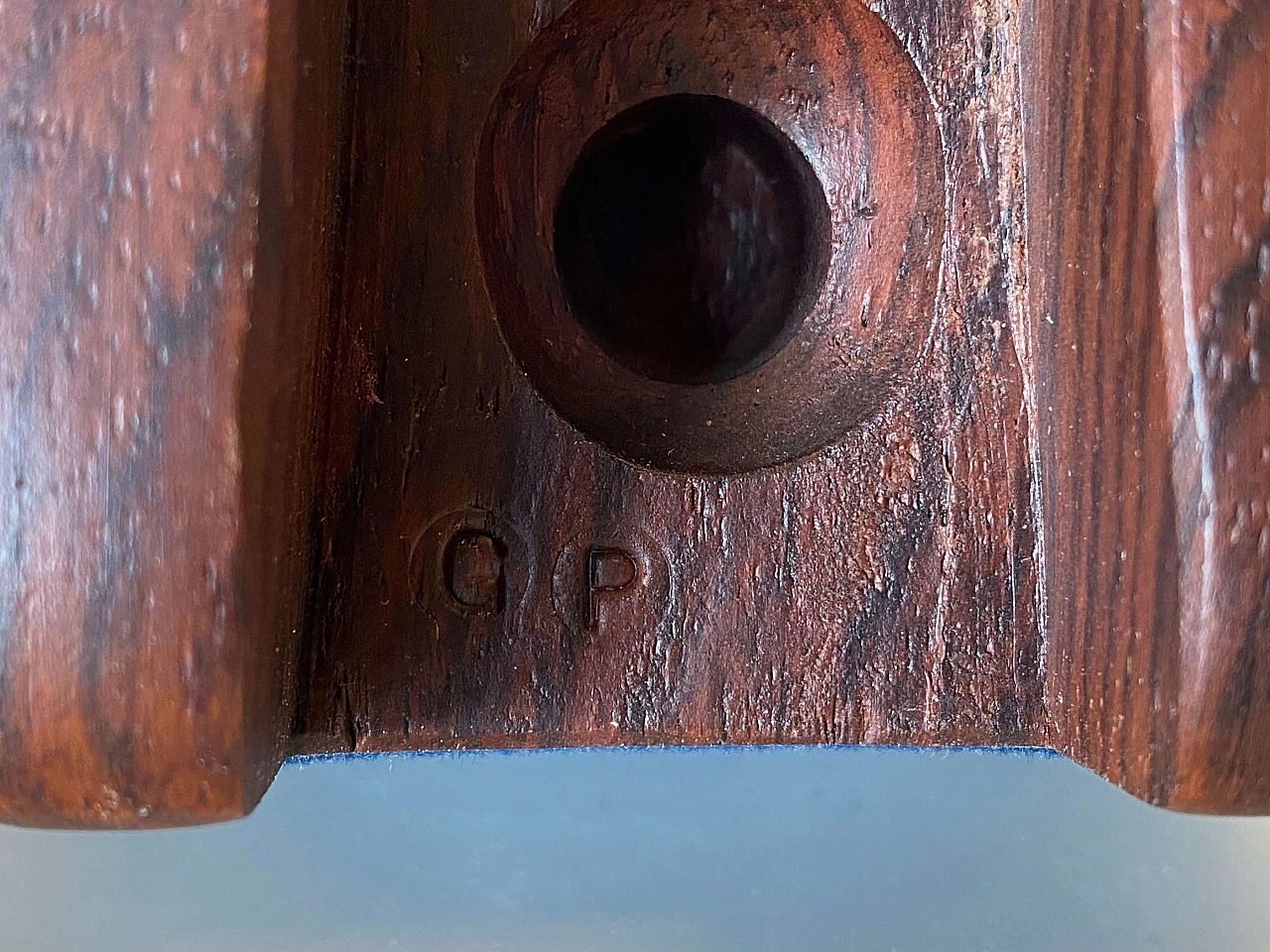 Gianni Pinna, abstract subject, rosewood sculpture, 1960s 11
