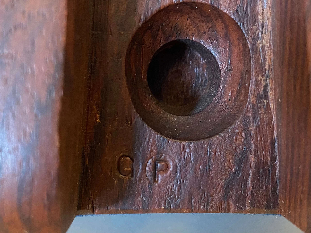 Gianni Pinna, abstract subject, rosewood sculpture, 1960s 16