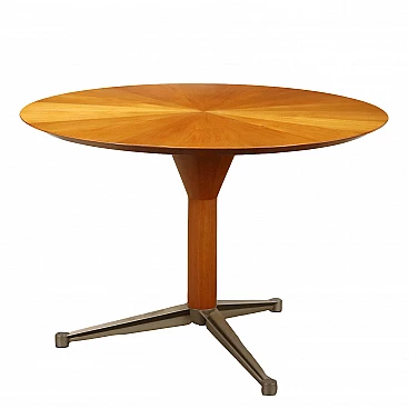 Tavolo rotondo in teak, anni 60