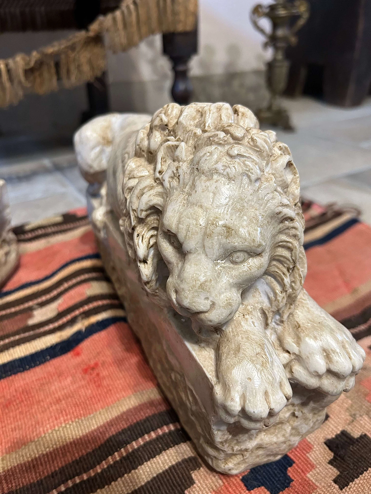 Leoni, copia da Canova, coppia di sculture in polvere di marmo 3