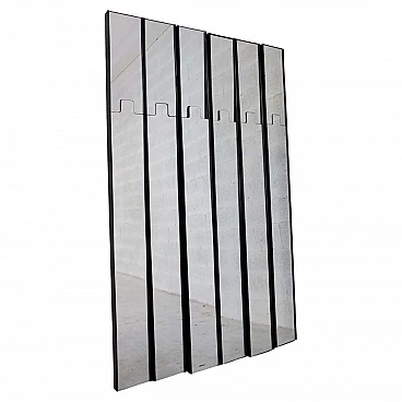 6 Specchi modulari Gronda con appendiabiti di Luciano Bertoncini per Elco, anni '70