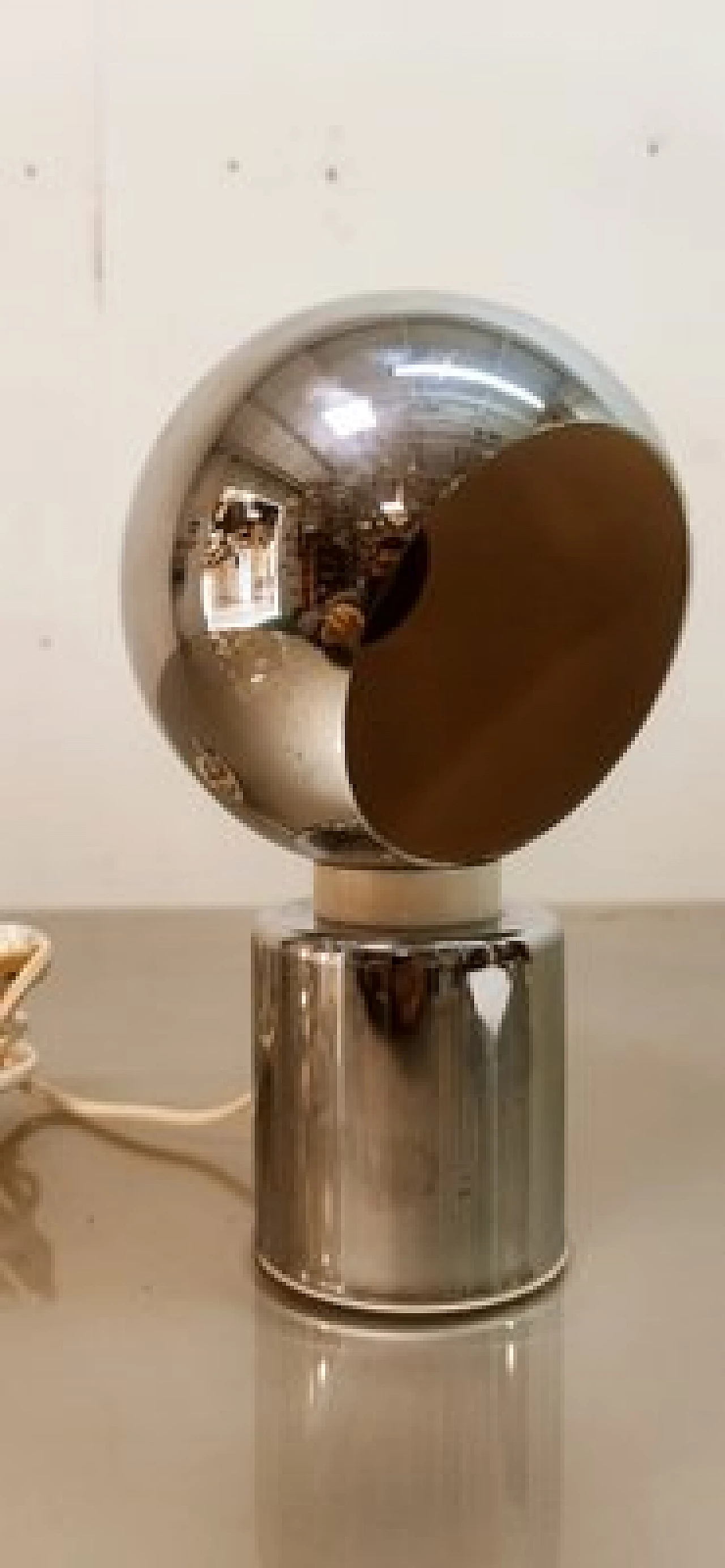 Lampada da tavolo in metallo di Goffredo Reggiani, anni '70 5
