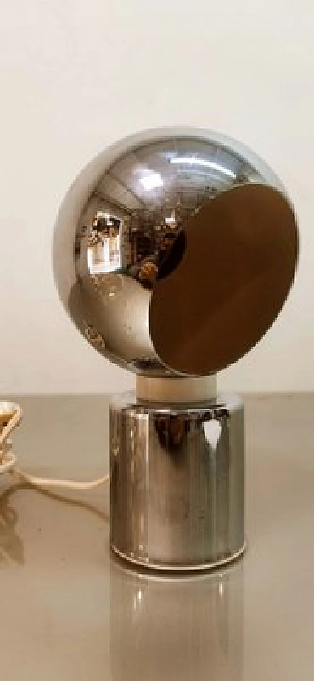 Lampada da tavolo in metallo di Goffredo Reggiani, anni '70 9