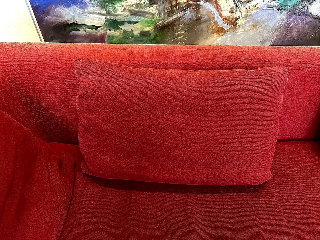 CH228 Charles sofa in red Maxalto-Cat cotton by Antonio Citterio for B&B Italia 22