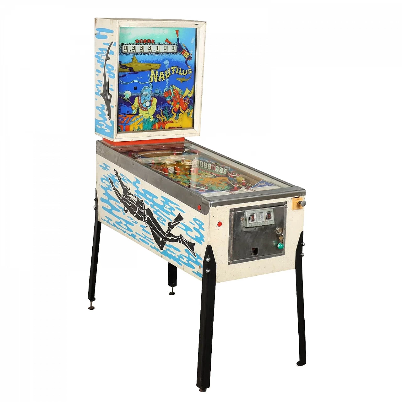 Nautilus pinball in wood and metal by Zaccaria, 1970s 1