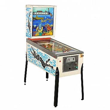 Nautilus pinball in wood and metal by Zaccaria, 1970s