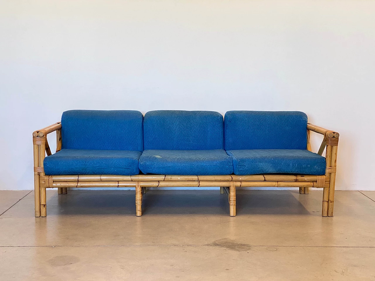 Bamboo sofa, 1970s 15