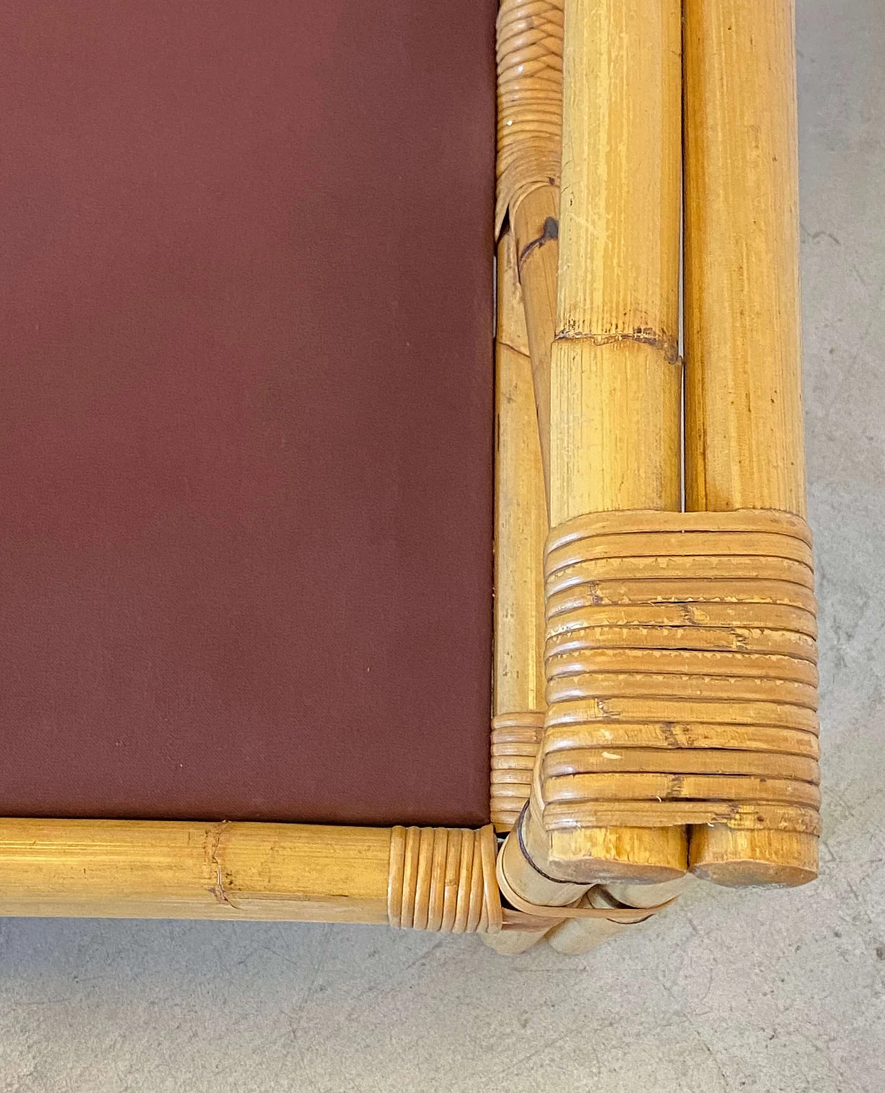 Pair of bamboo armchairs, 1970s 1