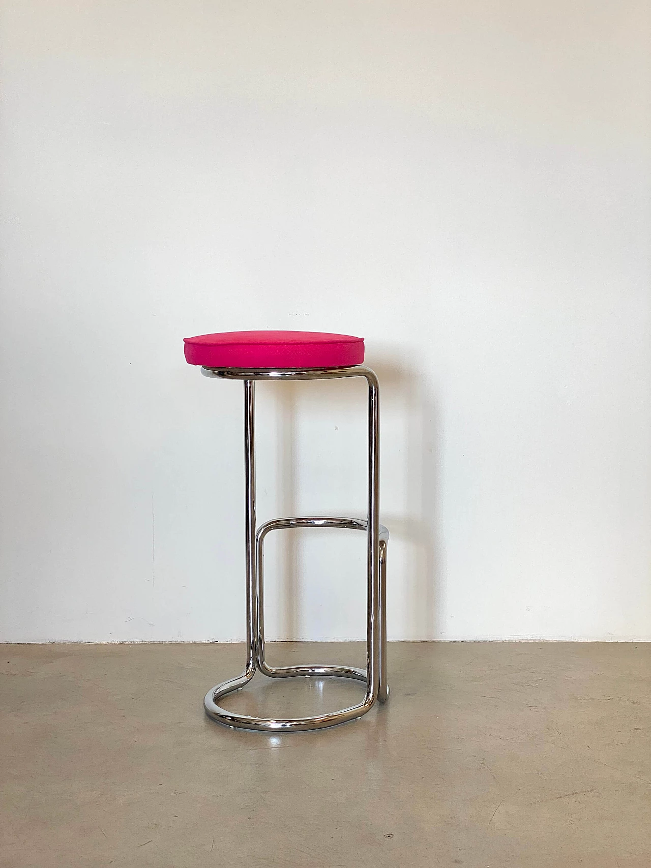 Pair of steel bar stools, 1970s 1