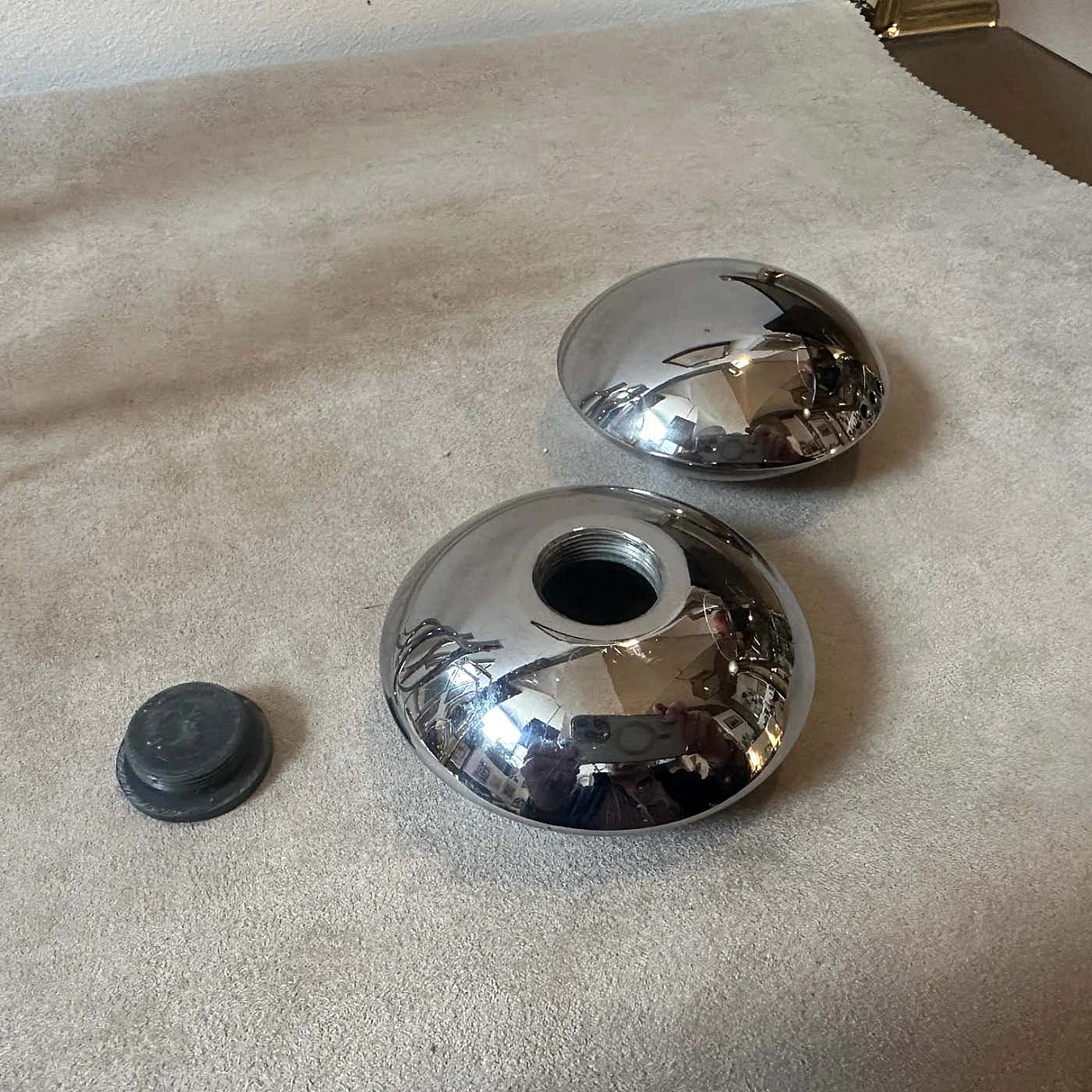 Saliera e pepiera placcate in argento di Mesa, anni '90 7