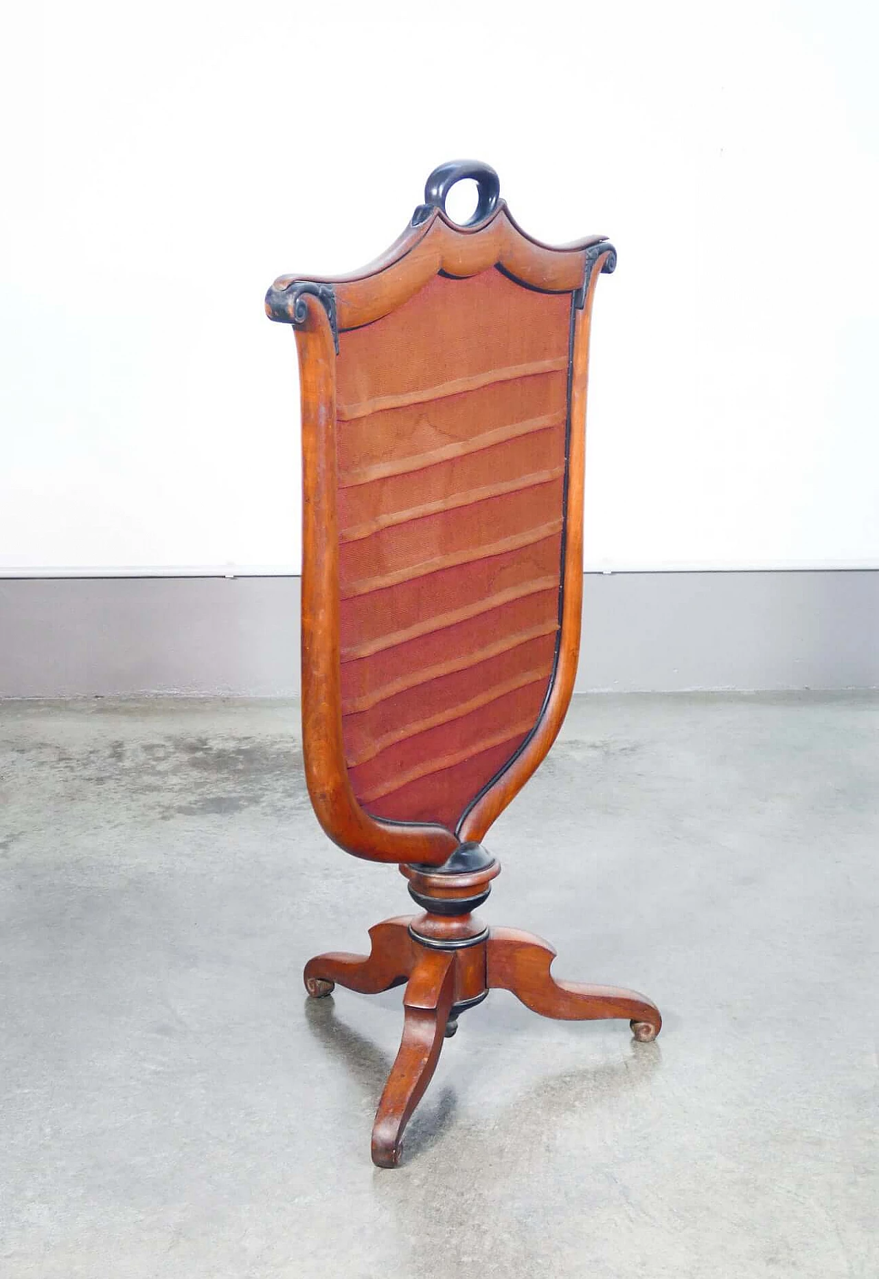 Empire fireplace mantelpiece in cherry wood with ebonised details, early 19th century 9